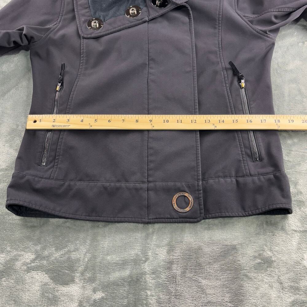 Lululemon Jacket Women 8 Rare Audrey Long Crop Waterproof Athleisure Coat Black - Picture 9 of 13
